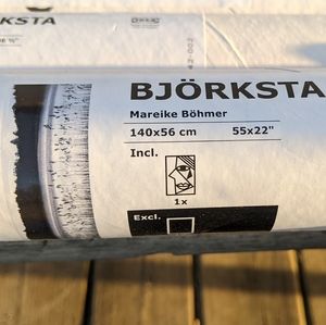 IKEA Bjorksta Mareike Bohomer 140x56cm wall hanging.